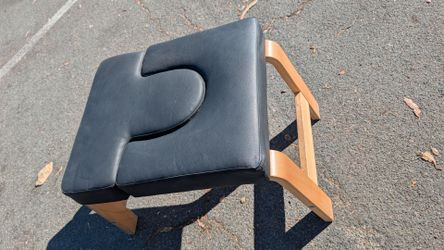 Yoga Headstand Bench, Yoga Inversion Chair, Headstand Trainer with Wood Frame