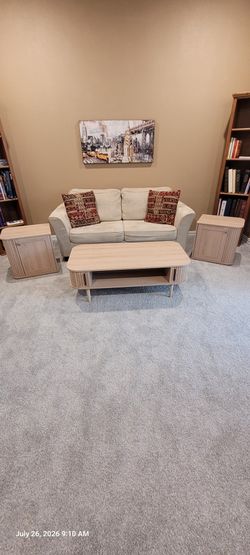 Coffee Table And Two Side Tables - 3 Items