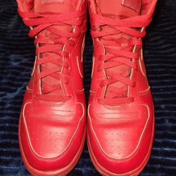 Big Nike High Red Gym Shoes