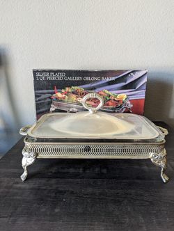 Silver Plated Oblong Serving  Tray