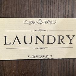 Metal Laundry Room Sign