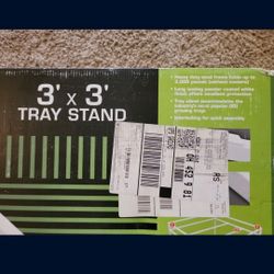 3 Foot By 3 Foot Fast Fit Tray Stand 
