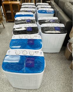 11lbs Washer Mini Compact Laundry Machine with 7lbs Spinner