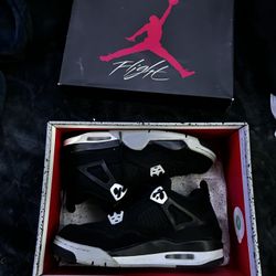 Jordan 4 Black Canvas 