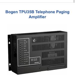 Bogen TPU35B Telephone Paging Amplifier