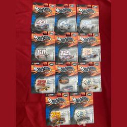 (NEW) Hot Wheels Racing NASCAR 1:64 Die-Cast Cars Lot of 11 (2001-2002) $10 each (PERFECT Birthday Gift Idea for Fans and Collectors)