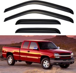 Window Visors Rain Guards for 1 Chevy Silverado/GMC Sierra 1500/2500/ 3500/ 2500HD, Window Vent Wind Deflectors Visors Shades for 2007 Silvera