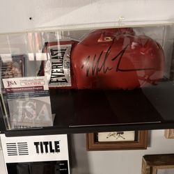 Mike Tyson Signed Boxing Glove – JSA Authenticated – Everlast - PLUS Display Case