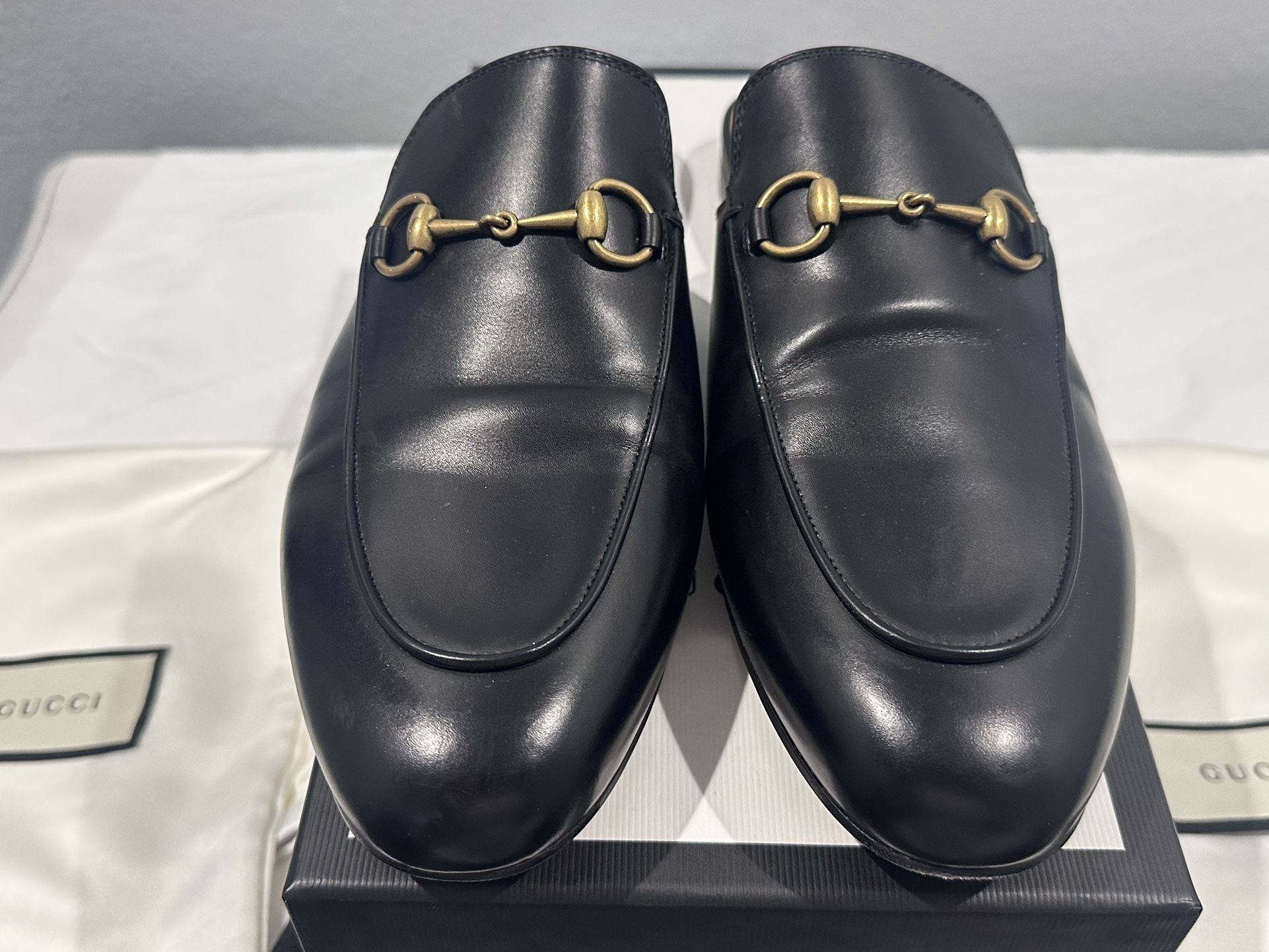 Women’s Gucci Princetown Horsebit Mules – Size 39.5 ✨