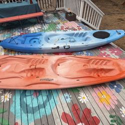 Kayaks 100 Single 150 Double 