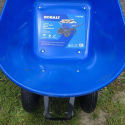 Kobalt 7-cu ft 2 Wheel Steel Push Wheelbarrow