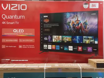 55" screen Qled smart 4k ultra HDTV by vizio Quantum pro.   Free Wallmount Bracket