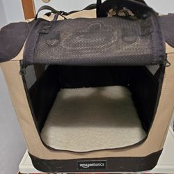 Folding Portable Soft Pet Dog or Cat Bed Crate Carrier Kennel