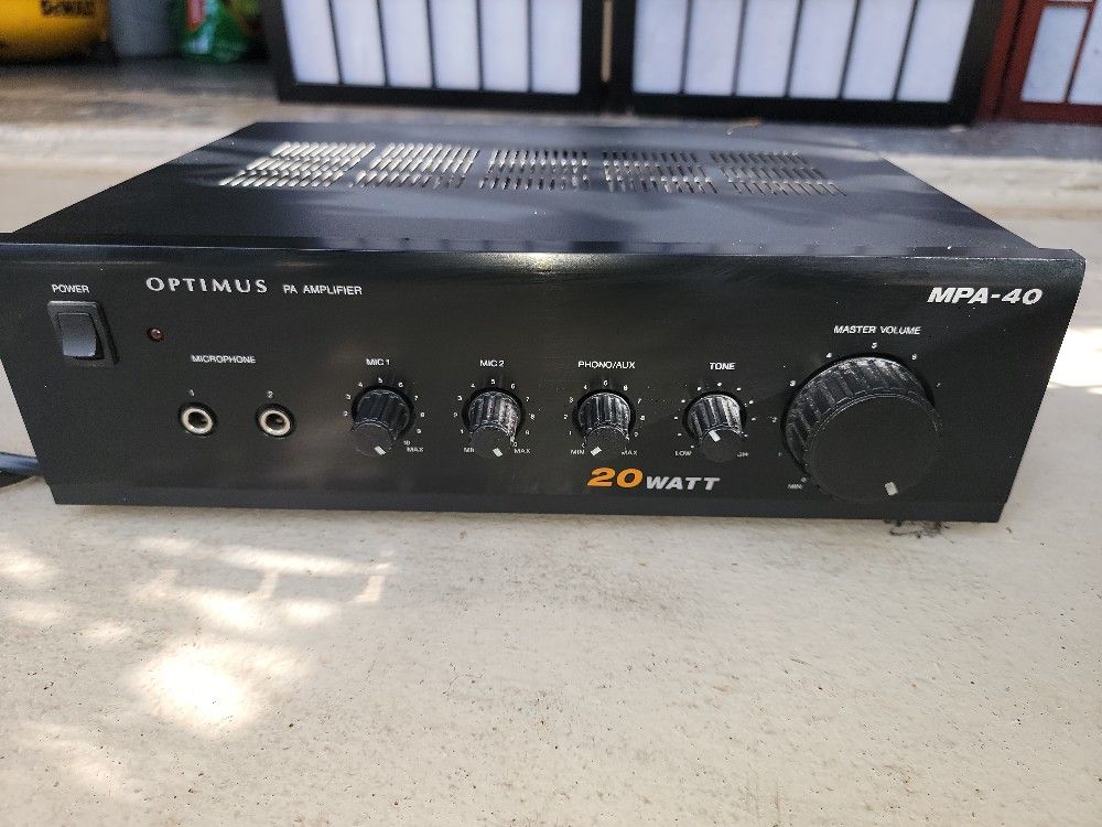 Optimus MPA-40 20 Watt PA Performance System Amplif