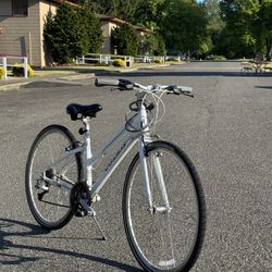 White Trek Bike 
