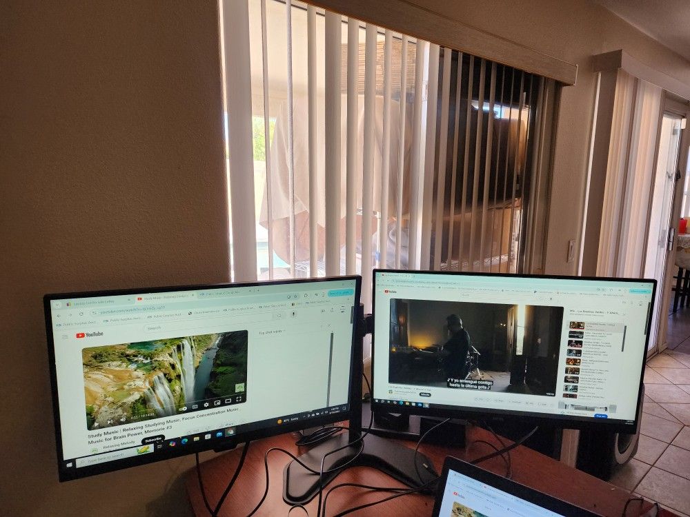 Dual 27-inch Setup $120