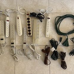 Surge Protectors and Extension Cord Lot
