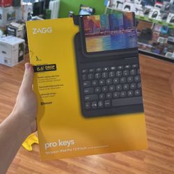 ZAGG Keyboard/Cover Case (Sleeve) for 10" to 12.9" Apple iPad Pro Tablet, Charcoal Brand New 