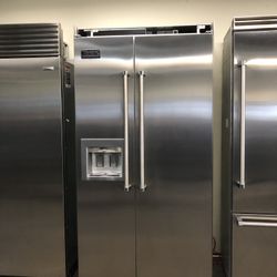 Viking 42”Wide Stainless Steel Built In Refrigerator 