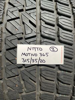 Pair of 315/35/20 NITTO MOTIVO 365 tires 315