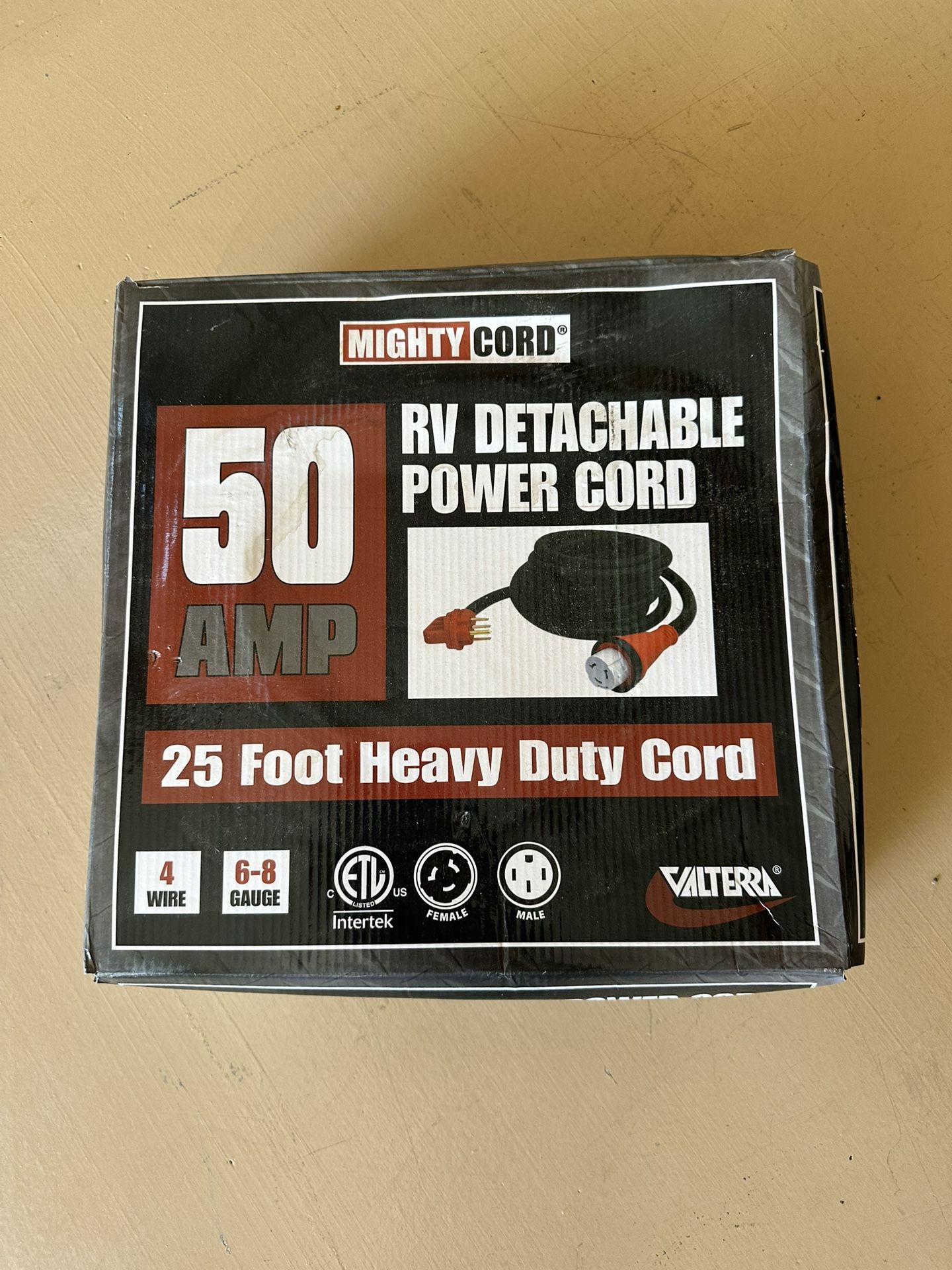 25 Foot 50 Amp Rv Cord