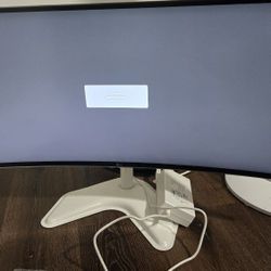 LG Ultrawide Curved 1440p 60hz Monitor With Stand And HDMI