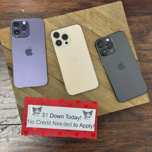 🔥 Upgrade to iPhone 14 Pro Max – Incredible Performance $1 Down Today! 💸