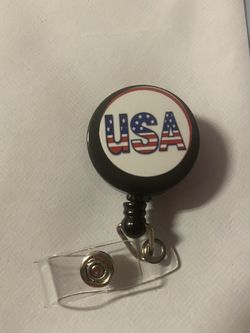 USA badge reel