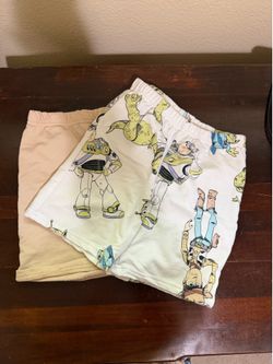 Kids Toy Story Shorts Set Of 2 Cotton Lounge Shorts Size 7 Boys