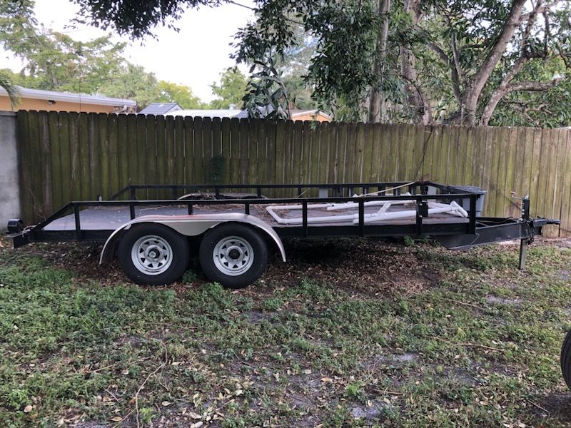 Heavy Duty Equipment Dual Axle Trailer