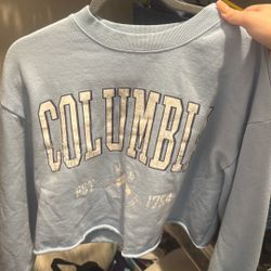 Blue cropped hoodie 