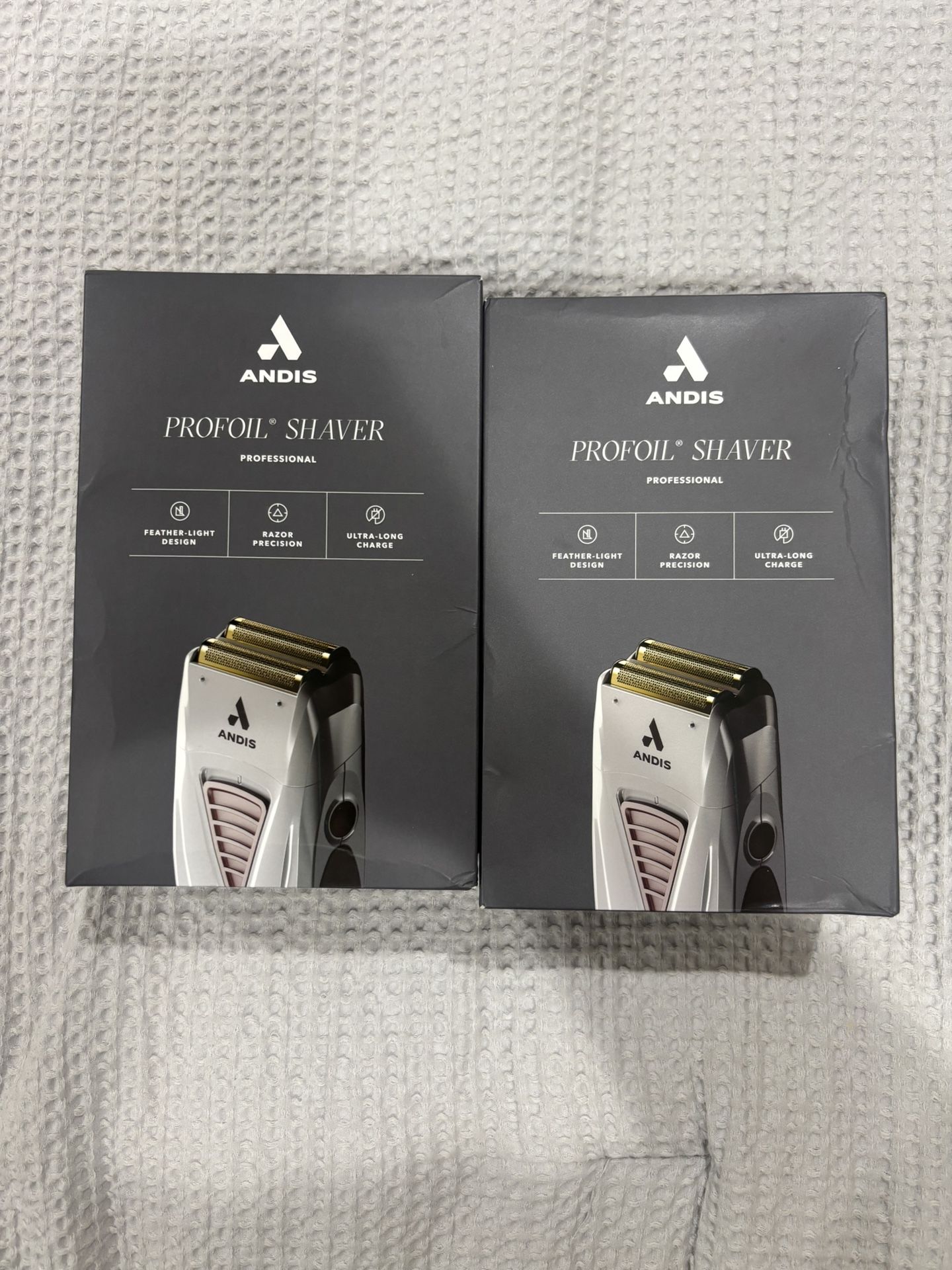 Andis TS-1 17235 Pro Foil Lithium Titanium Foil Shaver, Cord/Cordless, Smooth Shaving Cordless Shaver with Charger, Gray