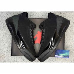 Jordan 3 Black Cat 9 Men