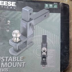 Adjustable drop ball hitch attachment ball