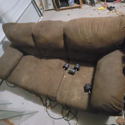 Brown Microfiber Couch