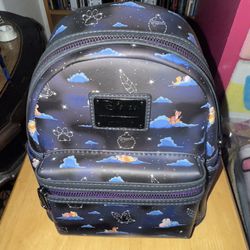 Loungefly Disney Classic Clouds With Disney Characters Mini Backpack. 