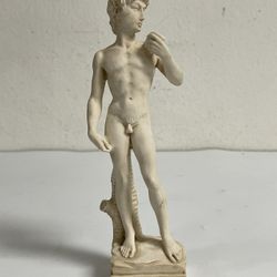 Rare 7" Michelangelo Nude David Statue Sculpture Italy ~ Signed Prof G. Bessi