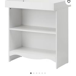 White Changing station With Shelves 