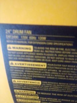 DeWalt 24 in drum fan