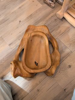 Handcrafted Live Edge Wood Serving Tray
