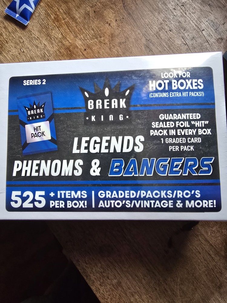 Break King "LEGENDS & PHENOMS" Mystery Box Series 2 525+ Items Per Box.