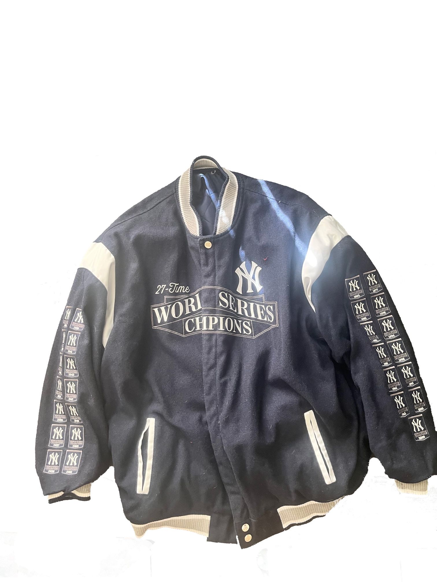 27 Time NY Yankees World Series Champions Jacket Made By JH Design