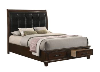 Bradford Brown Storage Queen Bed