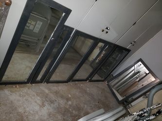 Wood Framed Glass Mirrored Panels