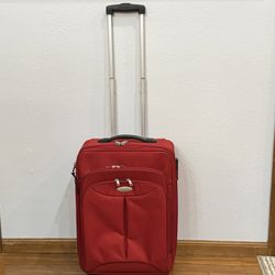 Red Carry-On Suitcase