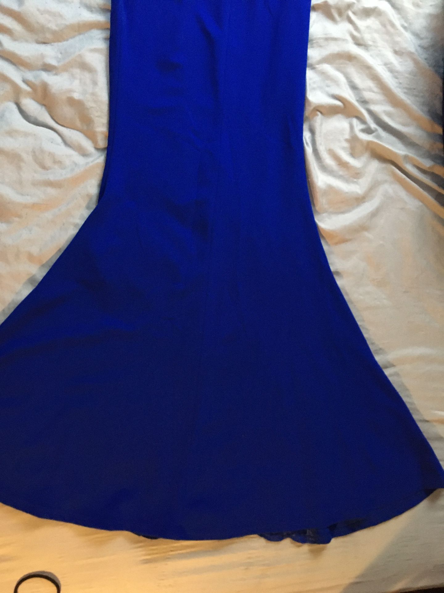 Royal blue prom dress