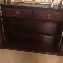 Console  With Two Shelfes And Two Drower 