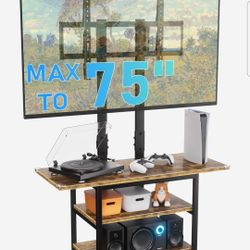 Rolling TV Stand with Storage