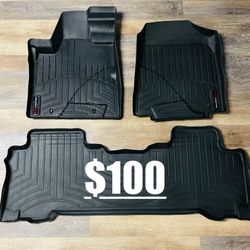 WeatherTech Floor Mats Honda Pilot 2006 - 2008
