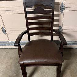 Set of 6 Wooden Chairs